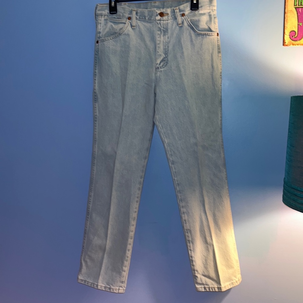 White Wash Wrangler Jeans (Mens)
